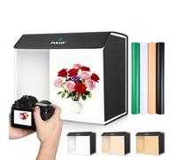 60 cm x 40 cm scatola fotografica portatile studio fotografico campo luce - dimmerabile pieghevole PULUZ 24 pollici x 16 pollici fotocasa light box con 4 sfondi colorati per gioielli fotografia del