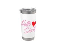 60° Compleanno Hello Sixty Years Bicchiere termico in acciaio inox doppia parete