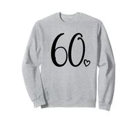 60 Compleanno per Le Donne sessanta Numero Carino 60 Felpa