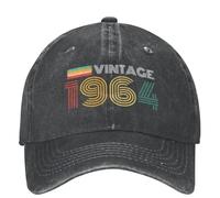 60° Compleanno per Persone di 60 Anni Accessori per Cappello da Baseball Uomini Moda Donna Nato nel 1964 Cappello da Sole Regolabile