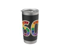 60° compleanno ragazza gioielli gemme gemme partito donne sessanta Bicchiere termico in acciaio inox doppia parete