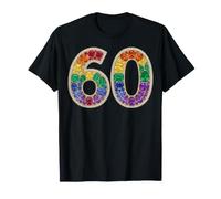 60° Compleanno Ragazza Gioielli Gemme Gemme Partito Donne sessanta Maglietta