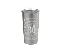60° compleanno vintage 60 anni per uomo donna Bicchiere termico in acciaio inox doppia parete