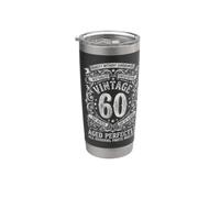 60° compleanno vintage 60 anni per uomo donna Bicchiere termico in acciaio inox doppia parete