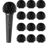 60 coprimicrofono usa e getta in tessuto non tessuto con elastico per KTV, karaoke, studio audio, spettacoli sul palcoscenico, messaggistica intervista