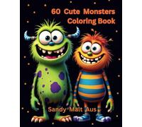 60 cute monsters coloring book