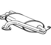 60 CV SILENZIATORE POSTERIORE PER MITSUBISHI Lancer IV C6A, C7A 1.3 KW 44 CV 60