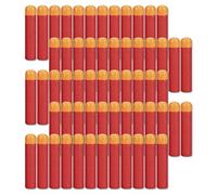 60 Dardi Proiettili Nerf Elite 9.5cm,Rosso Schiuma Proiettile,Nerf Minecraft Martello Pistola Blasters Giocattolo per Bambini,Schiuma di Dardi Munizioni Ricarica Compatibili N-Strike Elite Series
