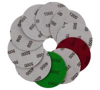 60 dischi abrasivi, 75 mm, grana 600/800/1000/1200/1500/2000/2500/3000/4000/5000, dischi abrasivi autoagricoltori, carta vetrata secca ad acqua, dischi abrasivi rotondi per metallo legno specchio