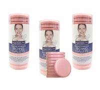 60 Dischi cera a caldo depilatoria no strisce Premium Textile titanio rosa 400g