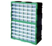 60-Drawer Parts Cabinet - Stackable Storage Organizer, Hardware and Craft Compartment Holder, Modular Drawer Unit | Garage Workshop Storage Solution, DIY Tool Organizer, Small Component Holder