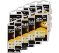 60 DURACELL Activair Acustici Misura 10 Zinco-Aria 1,45V senza Mercurio