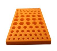 60 fori ER25/35 Collet Storage Case per macchine utensili CNC con design del compartimento ottimizzato per l'ordinamento degli utensili (ER25)