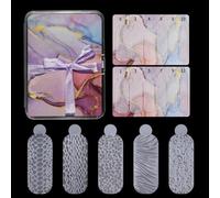 60 forme di forma riutilizzabili a doppia forma per unghie in silicone per manicure francese