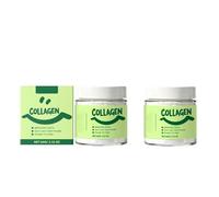 （60 g ）Polvere per denti al collagene | Lieve e rinfrescante | Rafforza gengive e denti, dentifricio all'idrossiapatite | Alito fresco| Polvere dentifricia sbiancante quotidiana,2Pcs