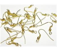 60 Ganci per orecchini in oro, Fischer gancio di Vintage Parts, gioielli fai da te