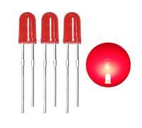 (60 gradi perline di luce rossa) 120pcs 3 mm Bi-pin LED Light Emitting Diode, lampada LED ad alta luminosità, potente lampadina componenti elettronici
