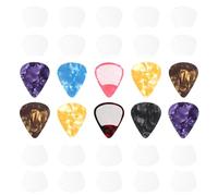 60 impugnature per plettro per chitarra, sottili impugnature antiscivolo da 0,3 mm, per plettri per chitarra e 10 plettri con impugnatura, aiutano a tenere saldamente i plettri (60 impugnature