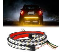 60 Inch Truck LED Tailgate Strip Light Bar, Arrow Brake Light Strip for Car, Strobe Reverse Turn Signal Lights Bar (Pickup Truck Head Type,1.8m)