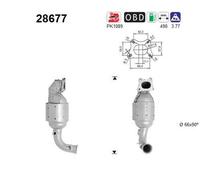 50 KW 68 CV CATALIZZATORE PER Peugeot 208 I CA, CC 1.2