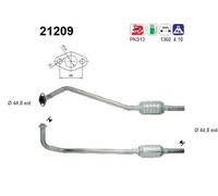 60 KW 82 CV CATALIZZATORE PER Vauxhall Corsa MK I (B) S93 1.4i S