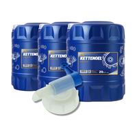 60 L 3x 20 Litro MANNOL Olio per Catena Tanica Minerale Sägeöl Motosega