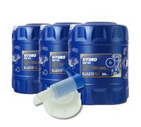 60 L 3x 20 Litro Tanica MANNOL Centrale Olio Idraulico Iso Hlp 46 + Rubinetto