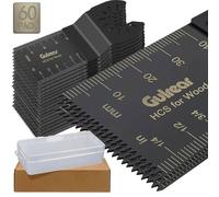 60 lame oscillanti universali per sega oscillante, lame oscillanti multiutensile, lame multiuso per DeWalt, Fein e così via. Strumento ideale per falegnami, appassionati di fai da te e lavori di