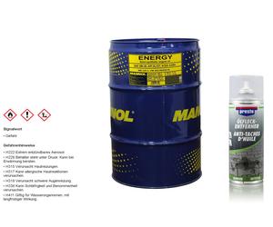 60 Litri Mannol Energia 5W-30 API SL / CF Olio & Rimuovi Macchie D'Olio