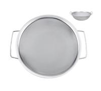 60 maglie rotonde Sifter - Setaccio in acciaio inox fine colore filo | Strumento di filtro a rete multiuso per Glaze Housework motore preparazione del refrigerante attività di pulizia del progetto