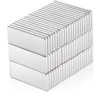 60 magneti potenti al neodimio extra forti 20x8x1,5 mm, piastre magnetiche per lavagna bianca magnetico