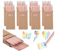 60 matite colorate arcobaleno per bambini, 7 in 1, piccole | Mini matite colorate multicolore per arte, disegno, schizzi, colorazione, regali di compleanno per bambini