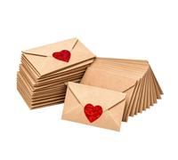 60 Mini Buste Con Biglietti Vuoti Per Lettere D'amore E Appunti | Mini buste con biglietti bianchi per lettere d'amore e bigliettini per il pranzo. Il set di da 60 pezzi