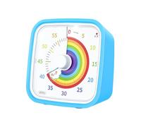 60 Minutes Rainbow Disk Countdown Clock With Protective Case | Rainbow Visual Timer, Silent Household Timer With Protective Case & Colorful Display For Students, Kids, Classroom Activities, Offices
