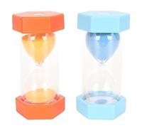 60 minuti 2 pcs timer sabbia class blass timer timer games games in classe domestica da casa cucina usa 2.6x2.6x5.1in sky blue arance color hom per la maggior parte della scena