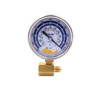 60 mm Vacuometro a doppia scala Manometro Strumento di misura dell'aria accurato per pompa a vuoto per la misurazione aria, acqua e olio Display a quadrante 0-14psi Connettore G1/8in (Solo manometro)