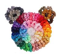 60 pacchetto capelli Scrunchies, BeeVines raso seta Scrunchies per i capelli, corde per i capelli per gli adolescenti, Scrunchies pacchetto regalo di compleanno ragazza regalo di ringraziamento