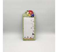 60 pagine Blocco note con piastra posteriore magnetica.11x26 Cm, tema Botanical, con matita. Per non perdere nessun promemoria a casa e in ufficio.