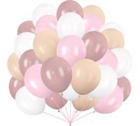 60 palloncini viola metallizzati elio palloncini pastello viola lattice palloncini viola scuro palloncini per feste di compleanno matrimonio matrimonio fidanzamento baby shower (rosa)