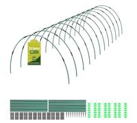 60 Pcs Archi per Tunnel Piante - Set 154 Pezzi 155x65cm per Aiuole Rialzate | Mini serra fai da te per orto e giardino. Supporto per teli di protezione, ideale per proteggere piante, frutta e verdura.