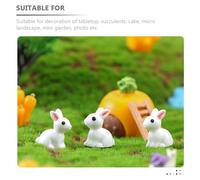 60 Pcs Figure Di Animali in Miniatura Statuine Coniglio Figurine Coniglietti