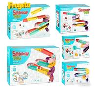 60 PCS Giocattolo da Bagno per Bambini - Pista Acquatica DIY con Scivolo, Giochi Bagnetto Creativi per Neonati e Bambini, Divertimento Educativo in Vasca o Piscina, Idea Regalo