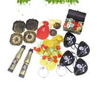 60 Pcs Jewels for Treasure Hunt Accessori Pirata Cassa Del