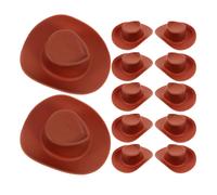 60 Pcs Mini Cappello Cappelli Cowboy Piccoli Da Bambola Miniatura