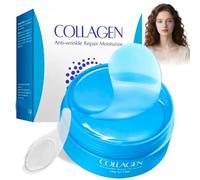 60 Pcs Patch Occhi con Collagene e Acido Ialuronico-Maschera per Gli Occhi,Patch Occhiaie e Borse,Anti-Rughe e Anti-Occhiaie,Rimuovi Borse e Puffiness,Contorno Occhi Idratante,Unisex