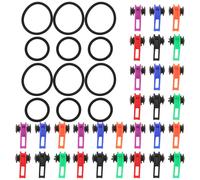 60 Pcs Porta Esche Per La Pesca Amo Canna Da Con Anello in Gomma