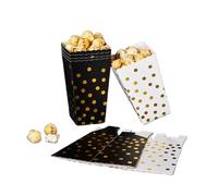 60 Pcs Scatole Pop Corn feste, Contenitore Porta Alimenti Compleanno, Sacchetti di Caramelle Popcorn per Graduation, Porta Patatine Pop Corn