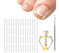60 Pcs Set Correttore per Unghie Incarnite, Strisce Raddrizzanti per Unghie Incarnite senza Dolore con Ortesi e Solvente per Unghie, per Unghie Dolci di Unghie Set di Strumenti Semplici