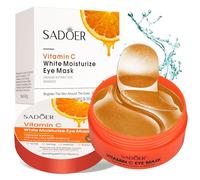 60 Pcs Siero Vitamina C Patch Occhi,Collagene Maschera per Gli Occhi, Patch Occhiaie e Borse, Anti-Rughe e Anti-Occhiaie, Rimuovi Borse e Puffiness, Effetto Idratante e Antietà