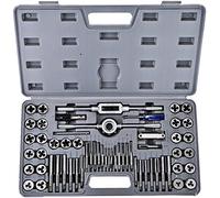 60 PCS Tap and Die Set Utensile for filettatura manuale in acciaio al carbonio con chiave for cacciavite calibro passo vite for la lavorazione dei metalli del modulo